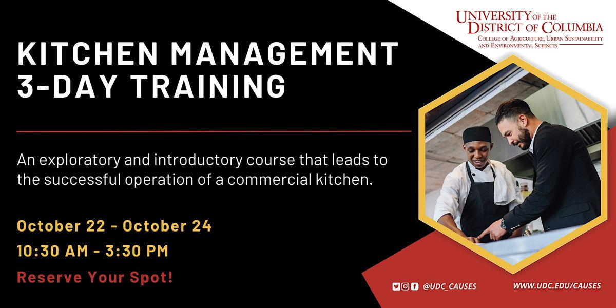 Kitchen Management Training (October)