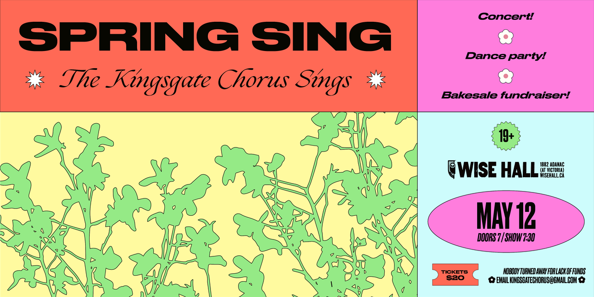 Spring Sing with the Kingsgate Chorus