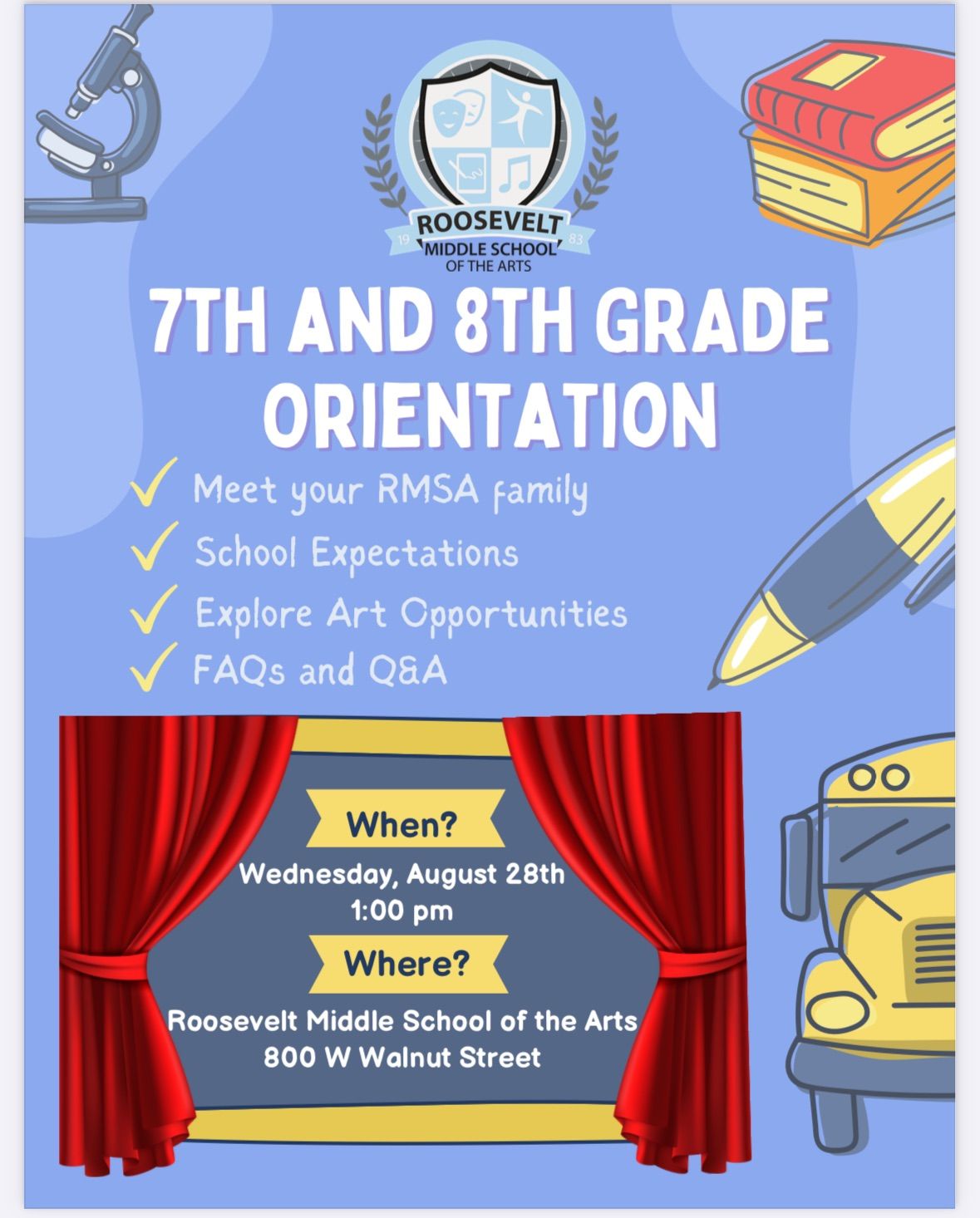 7th and 8th Grade Orientation 
