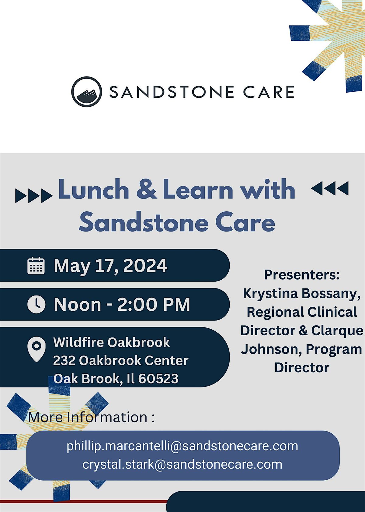 Lunch and Learn with Sandstone Care