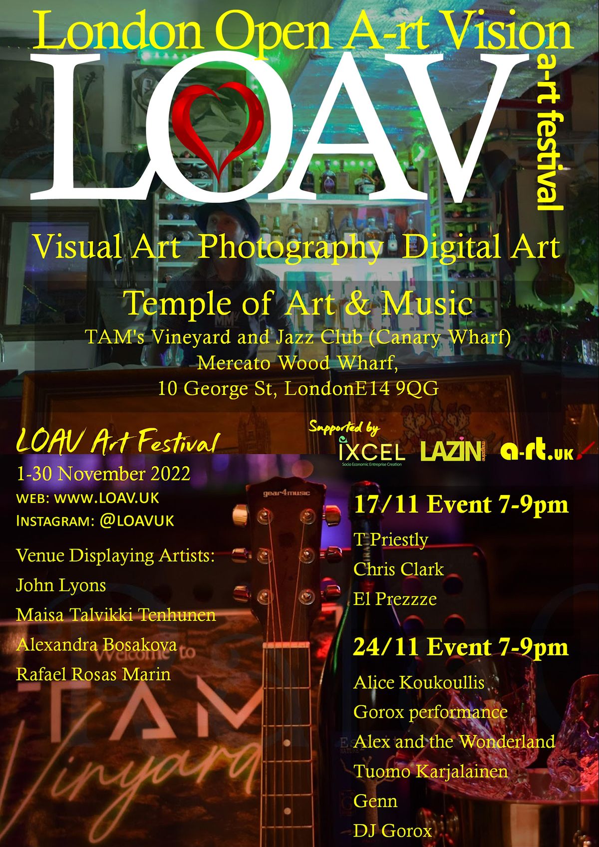 LOAV @ Temple of Art & Music, Canary Wharf - Repeat!