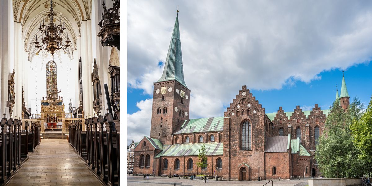 Aarhus Domkirke bag facaden