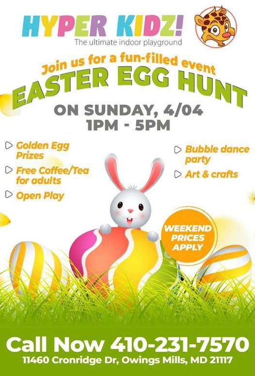 Hyper Kidz Baltimore Easter Event Cronridge Dr Owings Mills Md 2217 United States 4 April 21