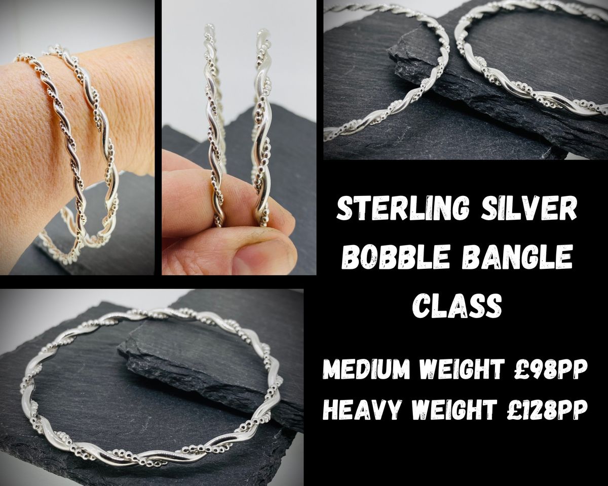 Sterling Silver Bobble Bangle Class with Kate Snookes on Friday February 14th, 2025 10.30 - 2.30pm. 