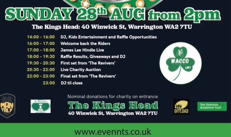 Welcome back the riders, Warrington, England, 28 August 2022