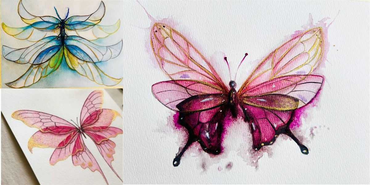 "Shining" Butterfly Watercolor Workshop