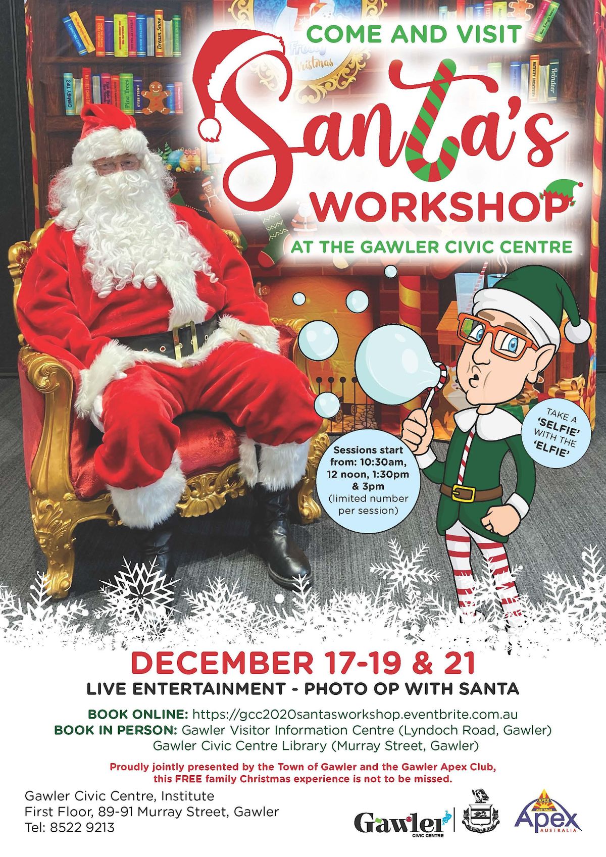 Santa's Workshop at Gawler Civic Centre 2023