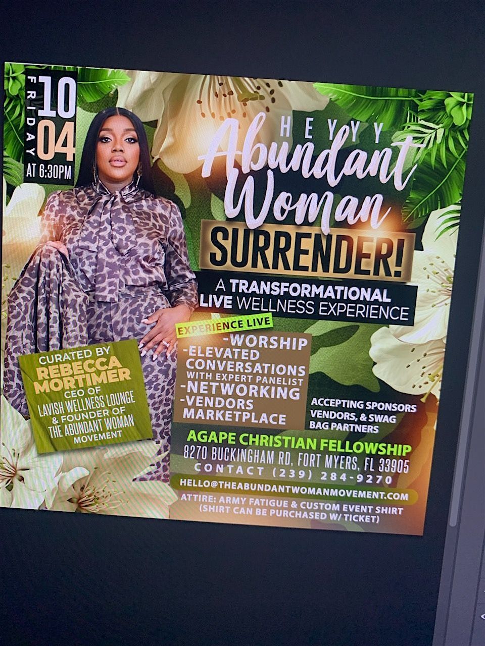 Heyyy Abundant Woman! Surrender (A Transformational Wellness Experience)