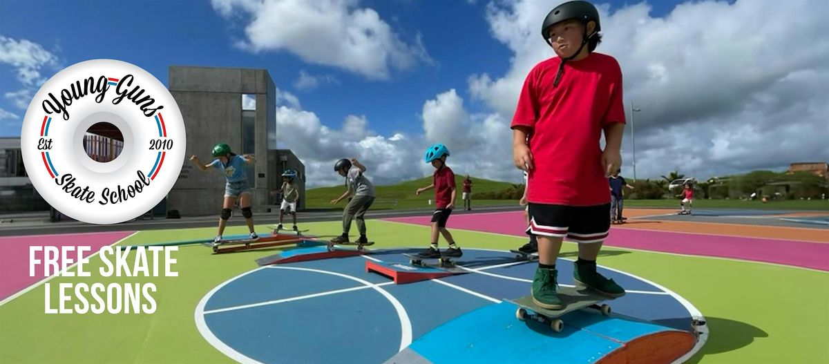 Young Guns Skate School- (Mixed) Panmure Basin Skatepark  June 2024