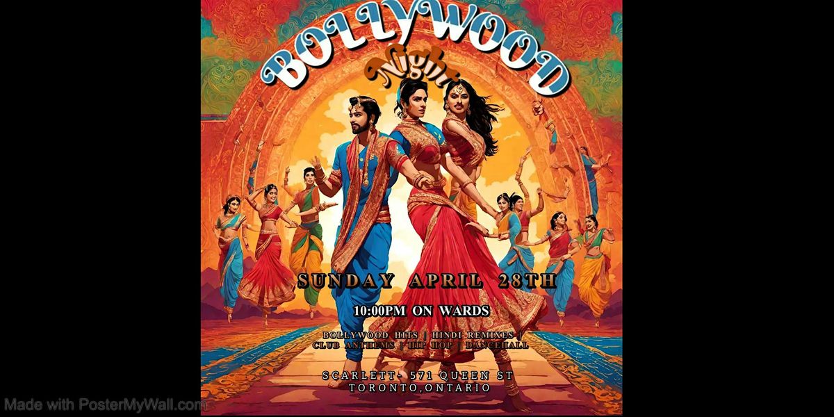 Bollywood Night in Toronto | Bollywood Hits, Hindi, Hip Hop | $10 Entry