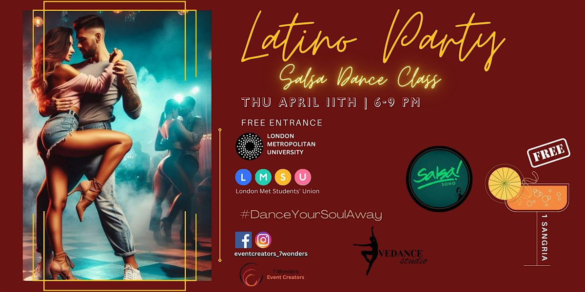 Latino party  with Salsa Dance Class