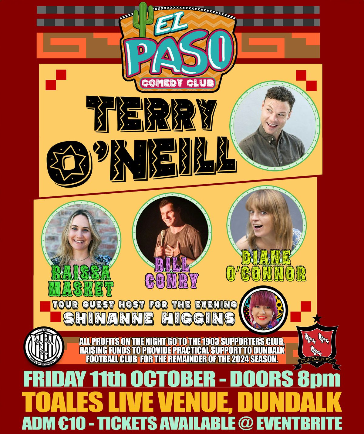 ELPASO COMEDY presents TERRY O'NEILL + Guests - Fri 11\/10 - \u20ac10 - Doors 8pm