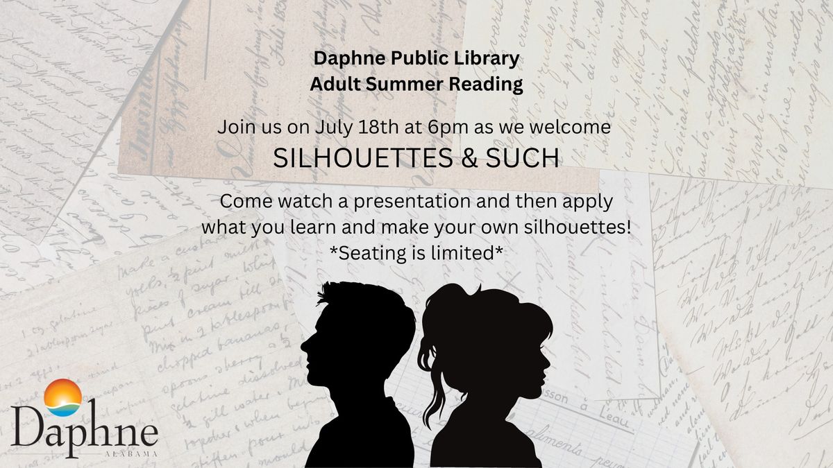 Adult Summer Reading - Silhouette Class