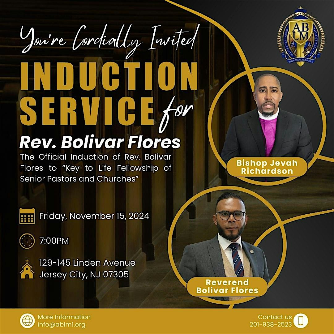 Induction Service for Reverend Bolivar Flores