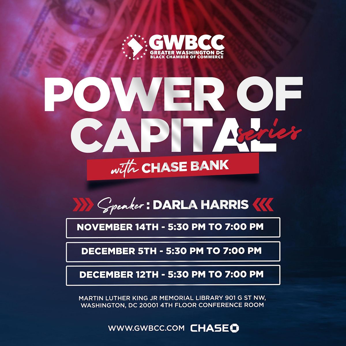 GWBCC Presents Power of Capital Series with Chase Bank Pt 3