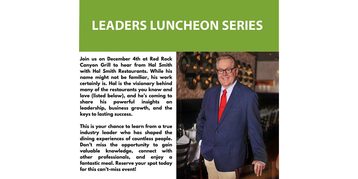 Leaders Luncheon Series with Hal Smith