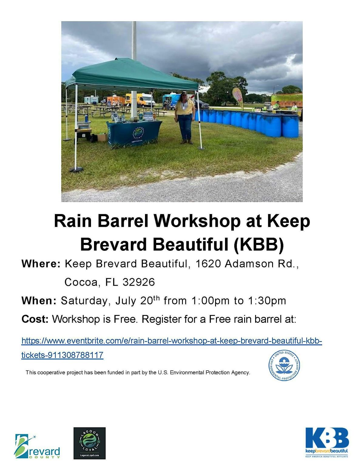 Rain Barrel Workshop at Keep Brevard Beautiful (KBB)