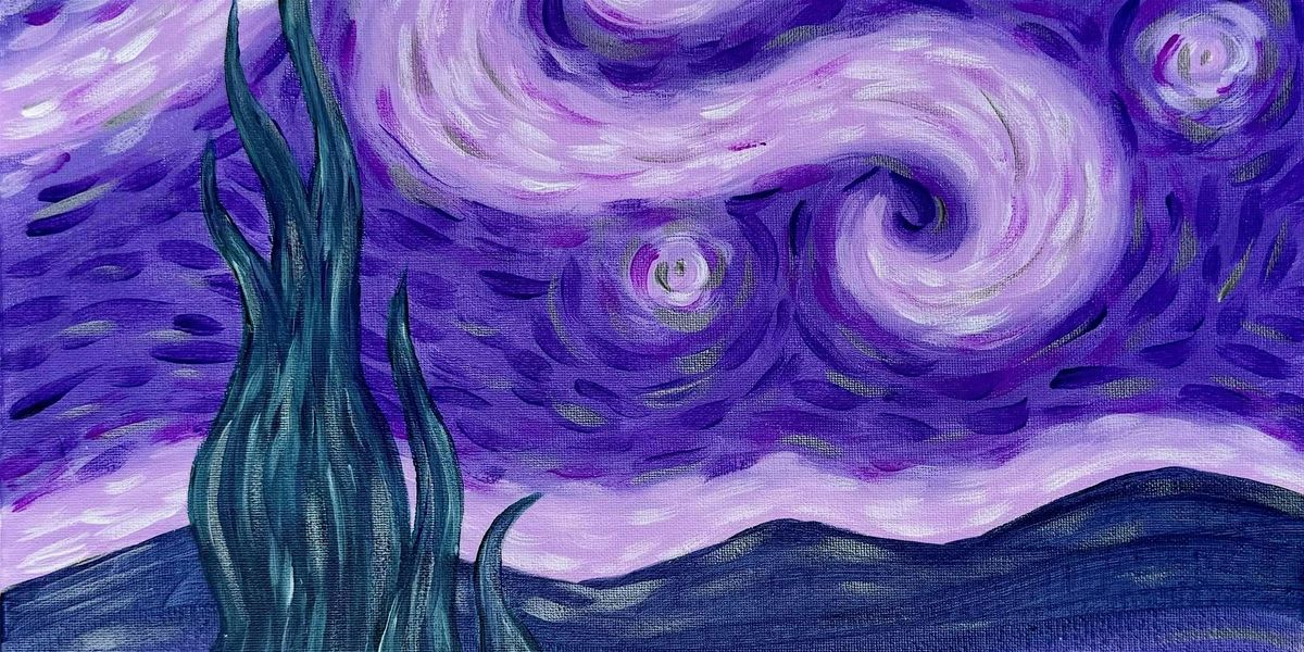 Van Gogh in Violet - Paint and Sip by Classpop!\u2122