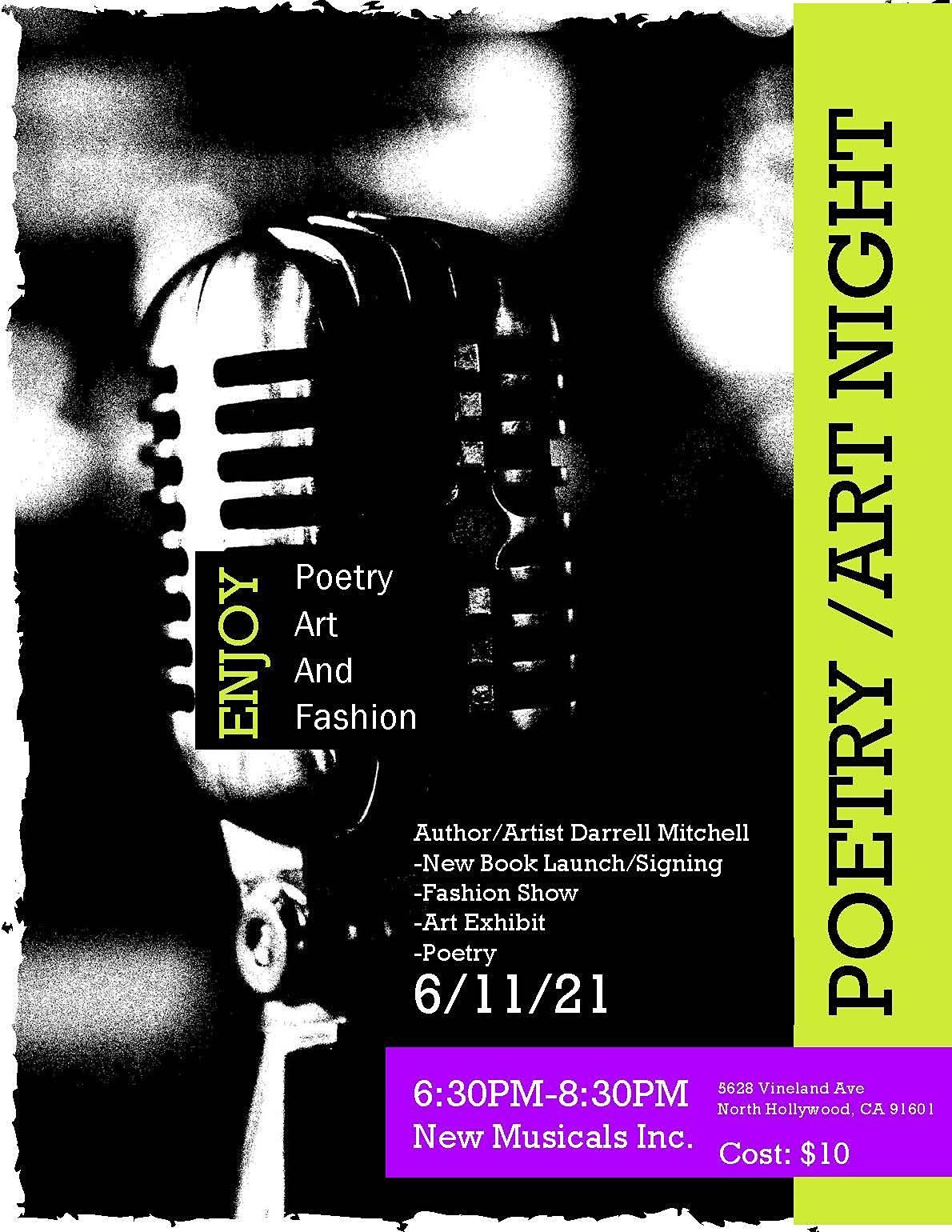 Poetry, Art & Fashion Night