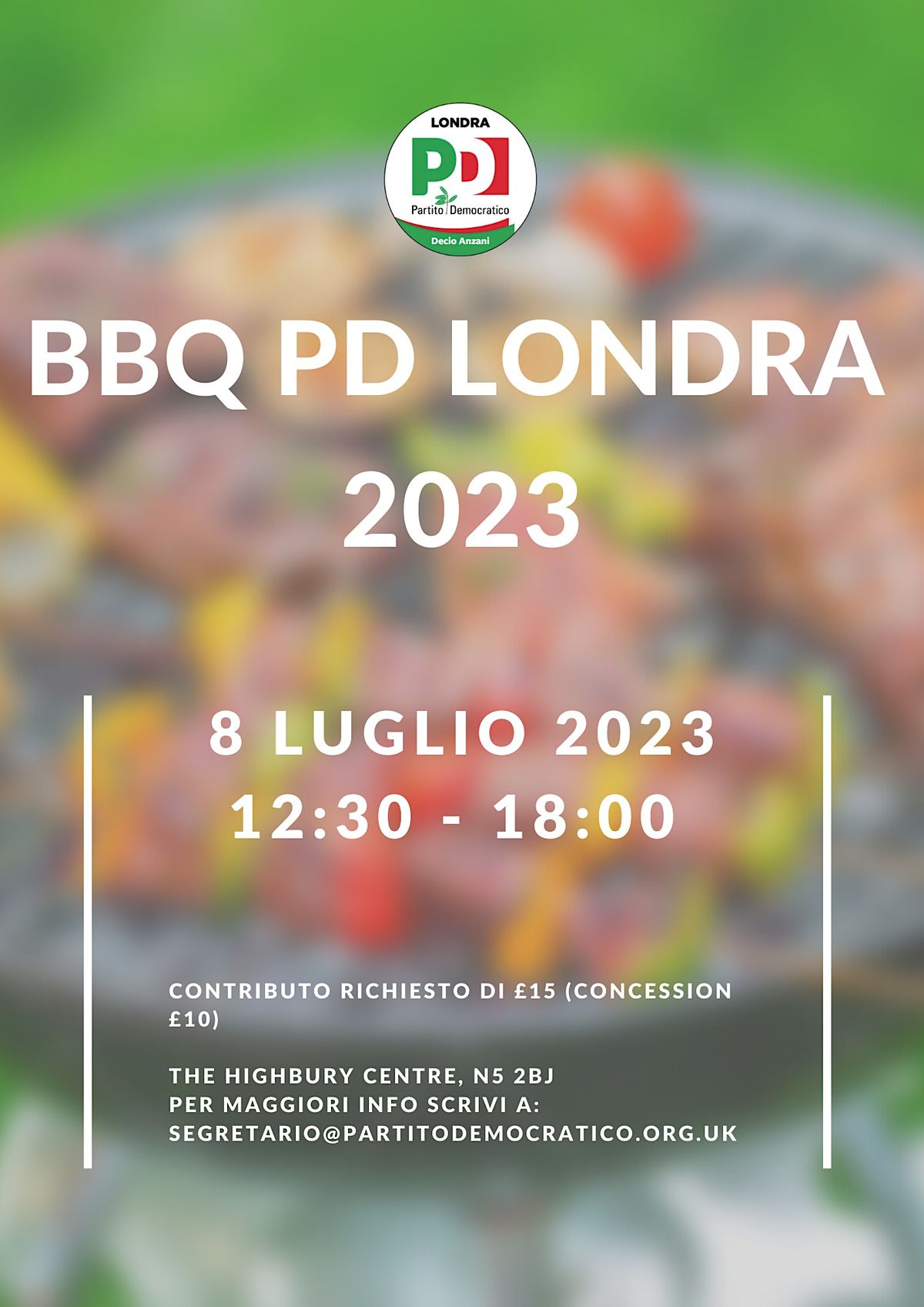 BBQ del PD Londra "Decio Anzani" 2023