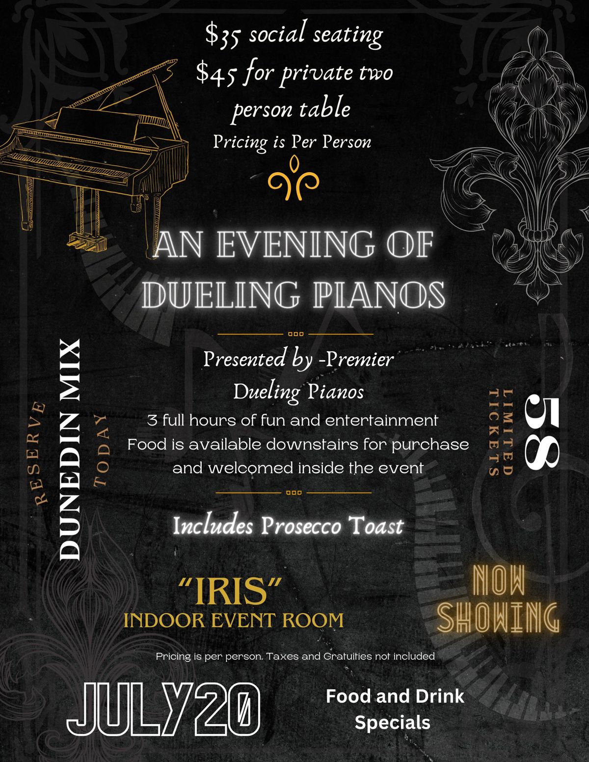 An Evening of Dueling Pianos - July 20 SOLD OUT
