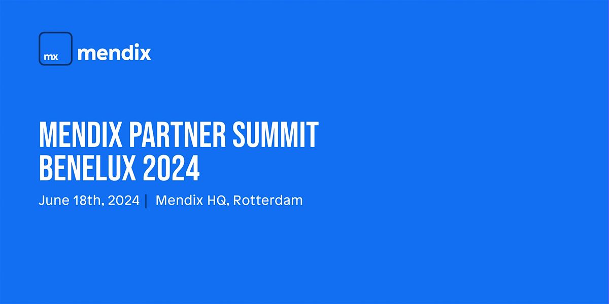 Mendix Partner Summit Benelux