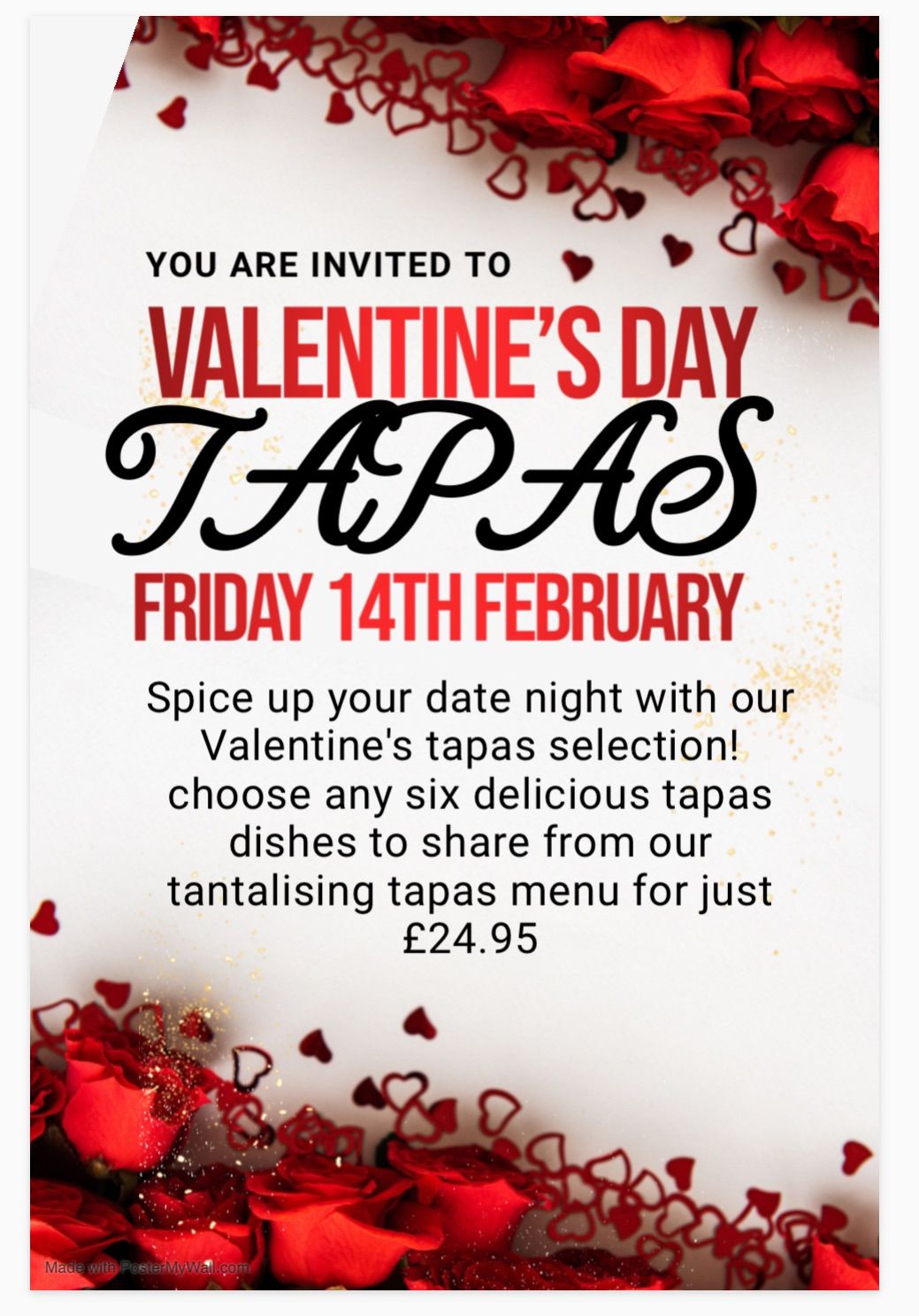 Valentines Tapas Evening 