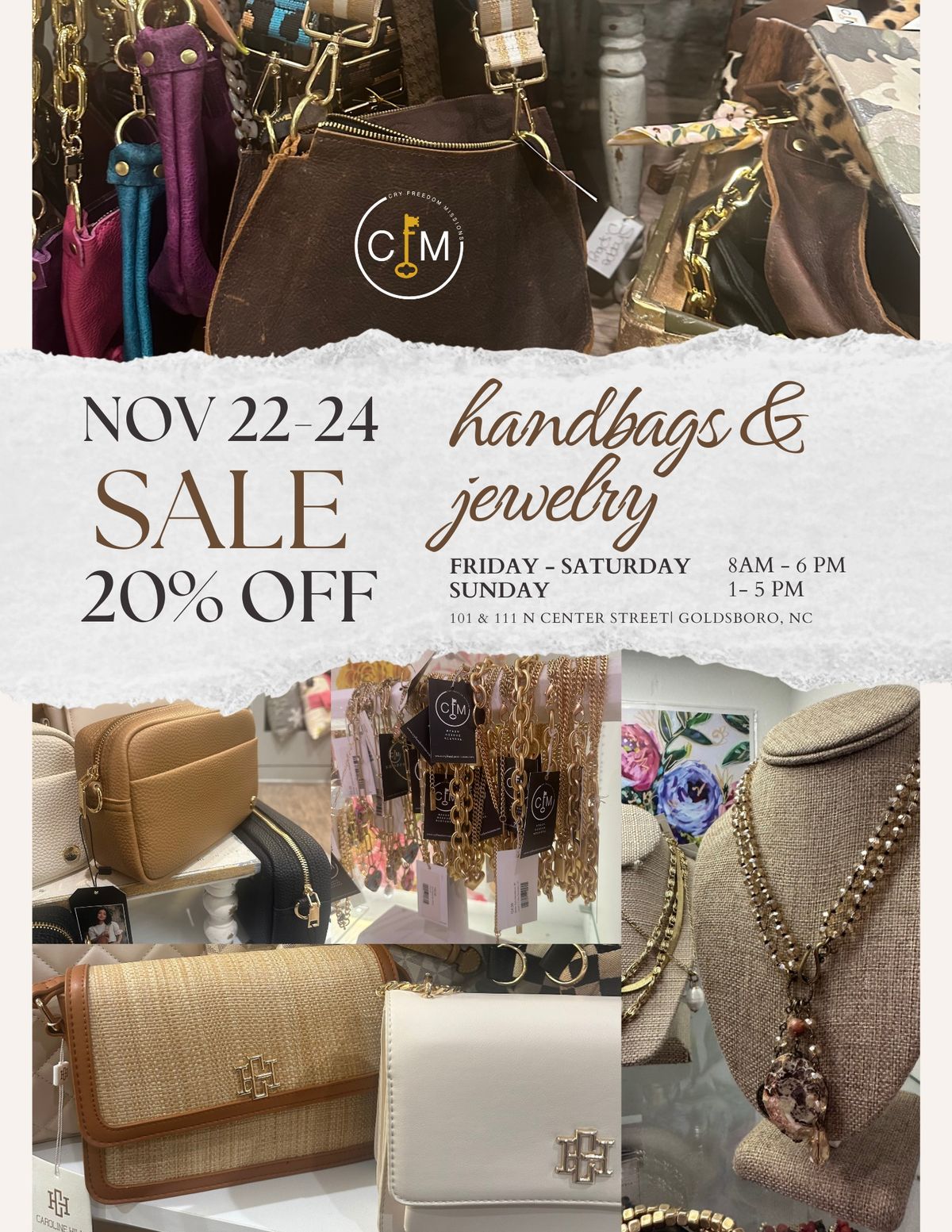 SALE on HANDBAGS & JEWELRY