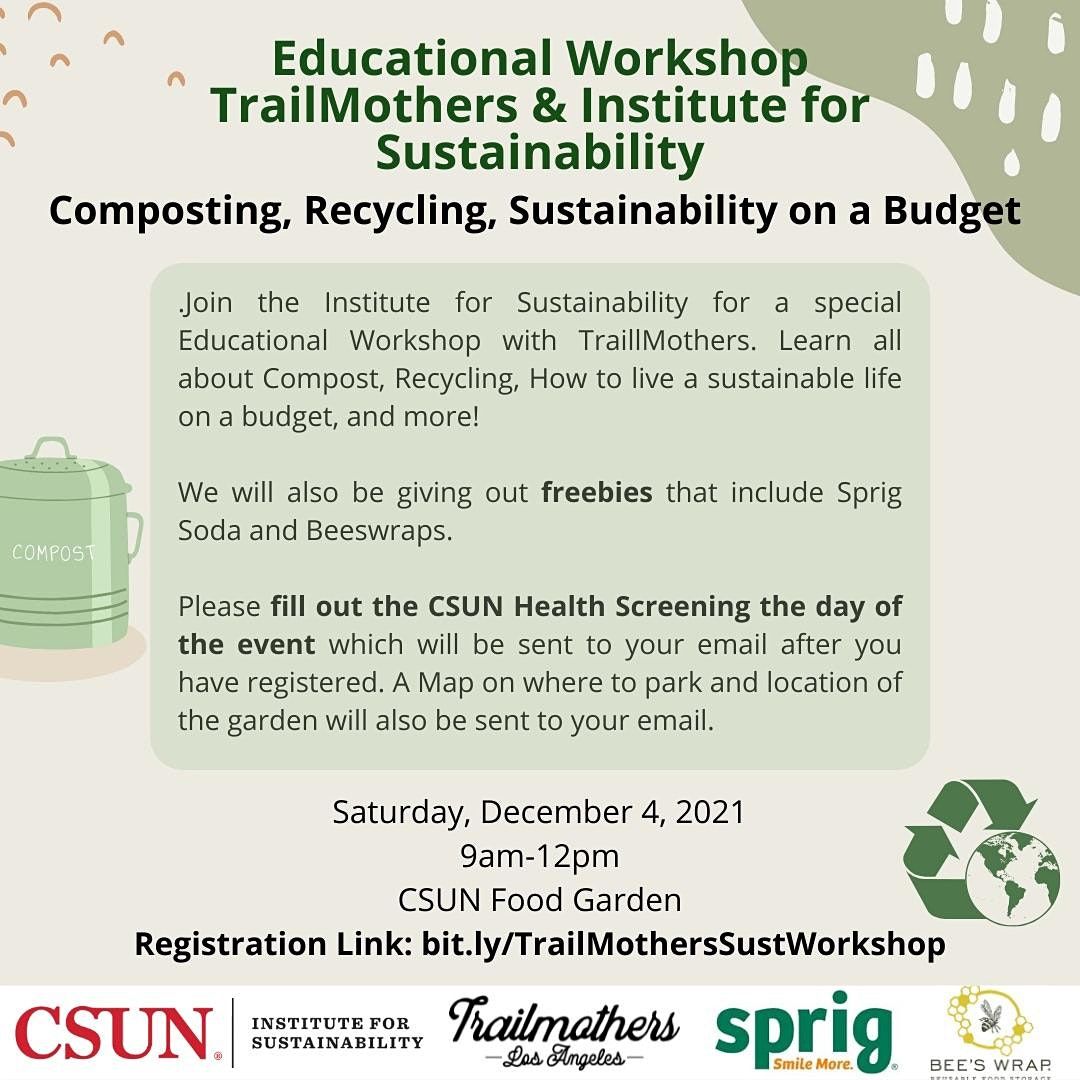 Educational Workshop Trailmothers & Institute for Sustainability CSUN