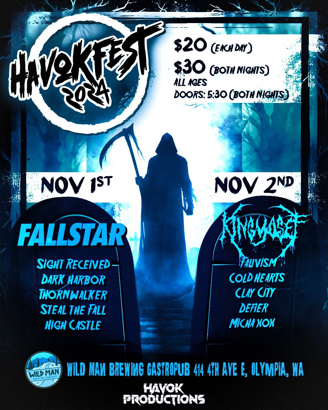 Havokfest featuring Fallstar, King Yosef, Sight Received, and more!