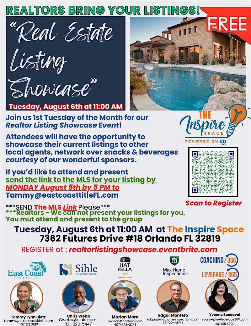 Realtor Listing Showcase - Share Your Listings with Local Agents FREE EVENT