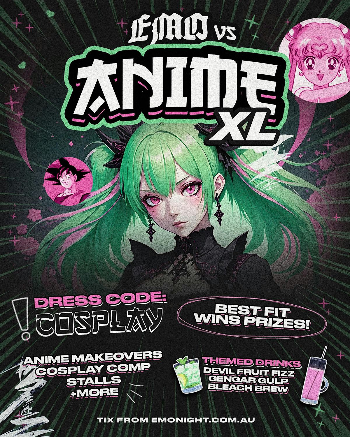 Emo VS Anime XL - Emo Night Perth