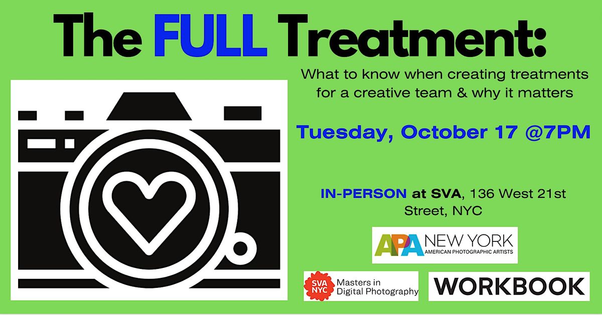 The FULL Treatment Creating photo treatments for a creative team, 136 W 21st St, New York, 17