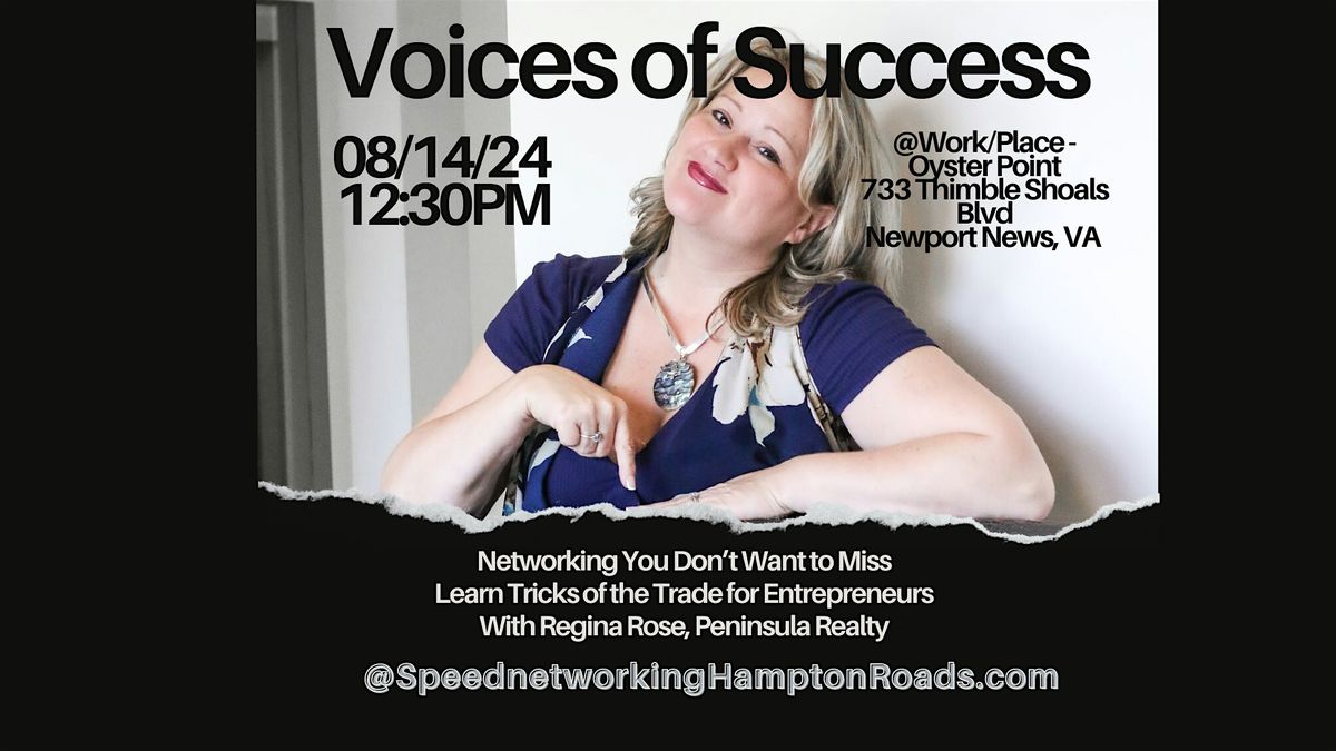 August Voices of Success - Peninsula Speed Networking