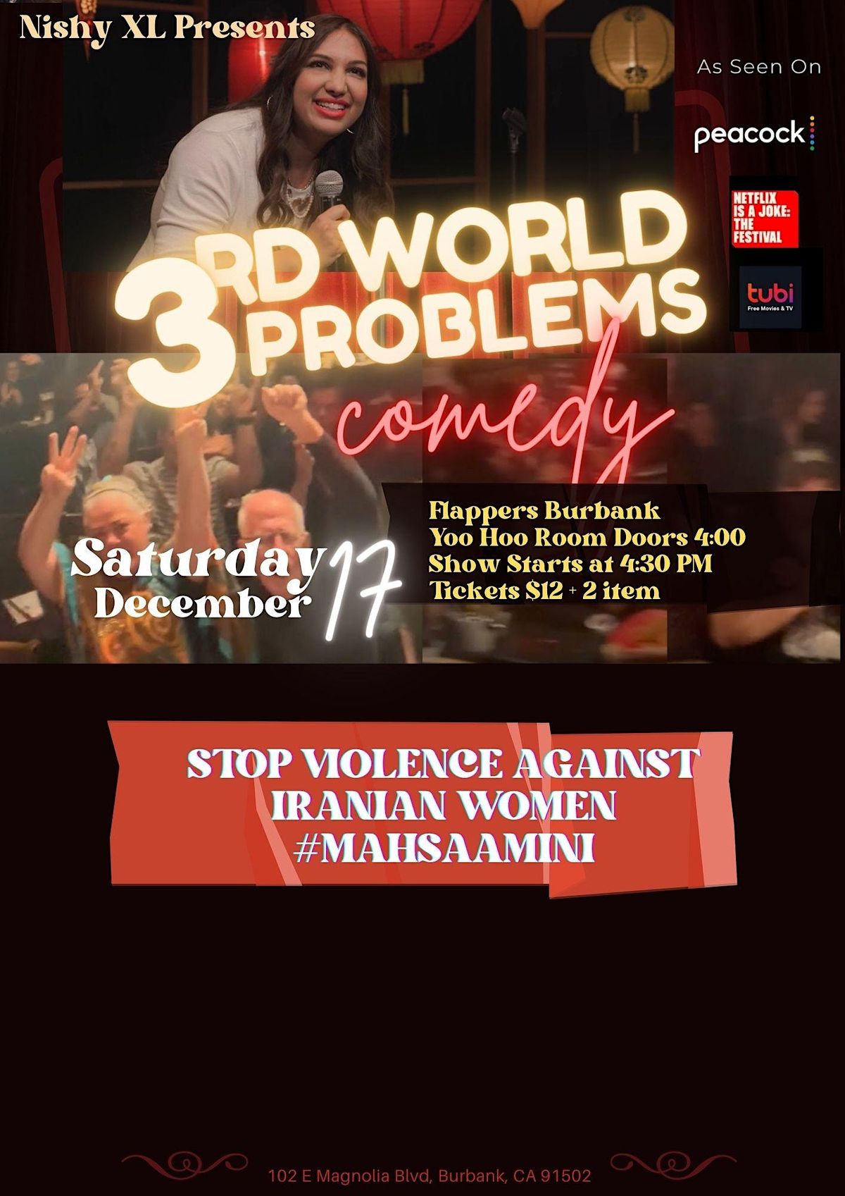 COMEDY Benefitting Women in Iran!