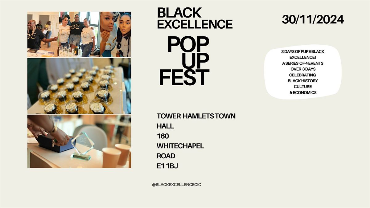 The Black Excellence Pop Up Fest