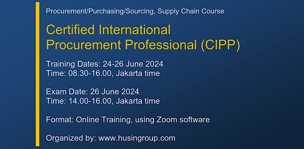 Certified International  Procurement Professional (CIPP)