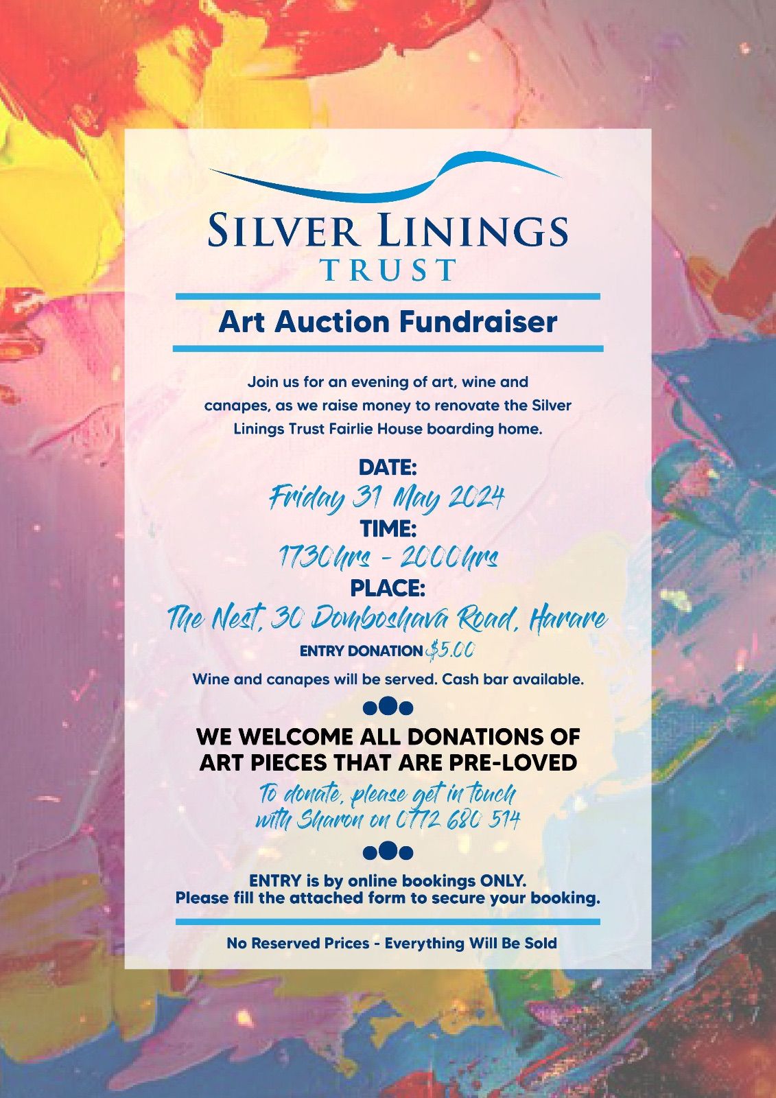 Silver Linings Trust Art Auction Fundraiser 