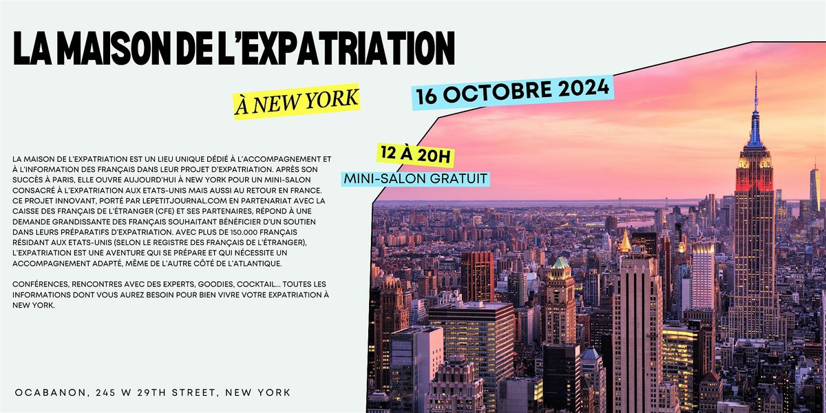 La Maison de l'expatriation \u00e0 New York