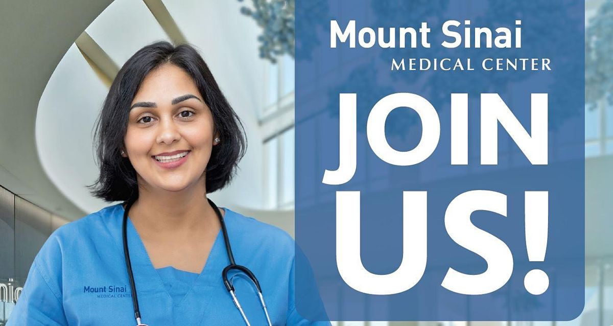 Registered Nurse In-Person Hiring Event With Mount Sinai