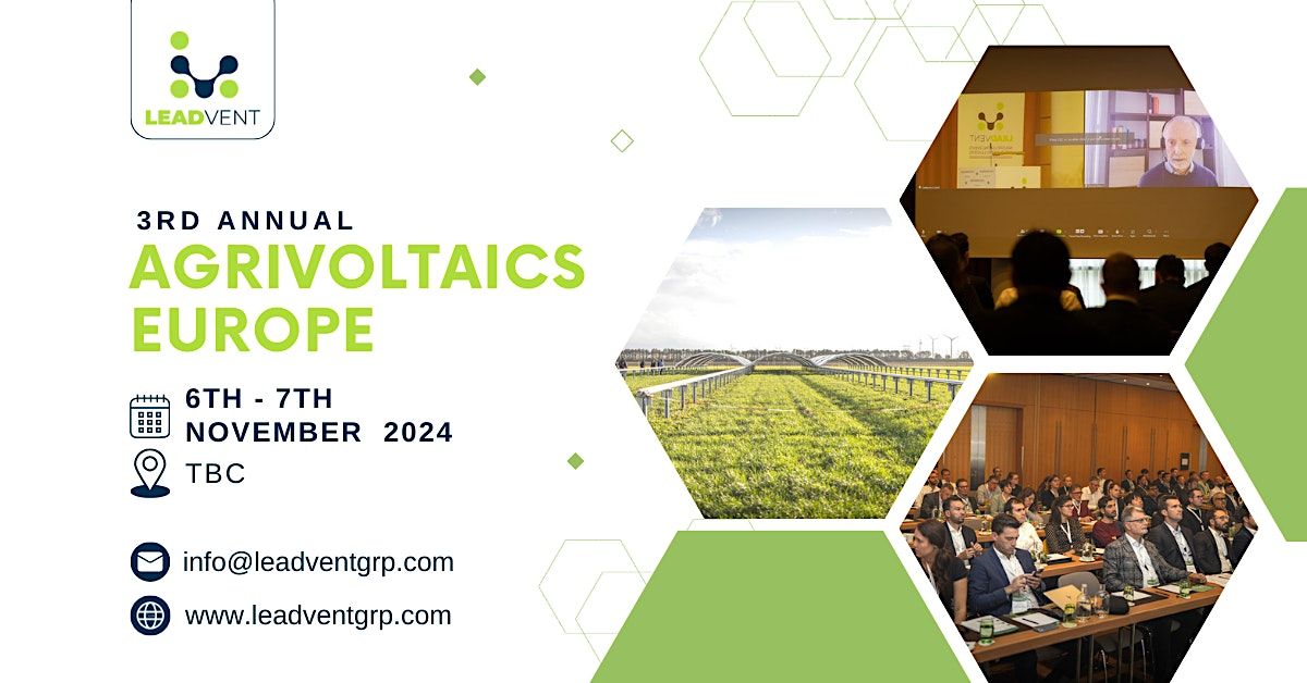 3rd Annual AgriVoltaics Europe