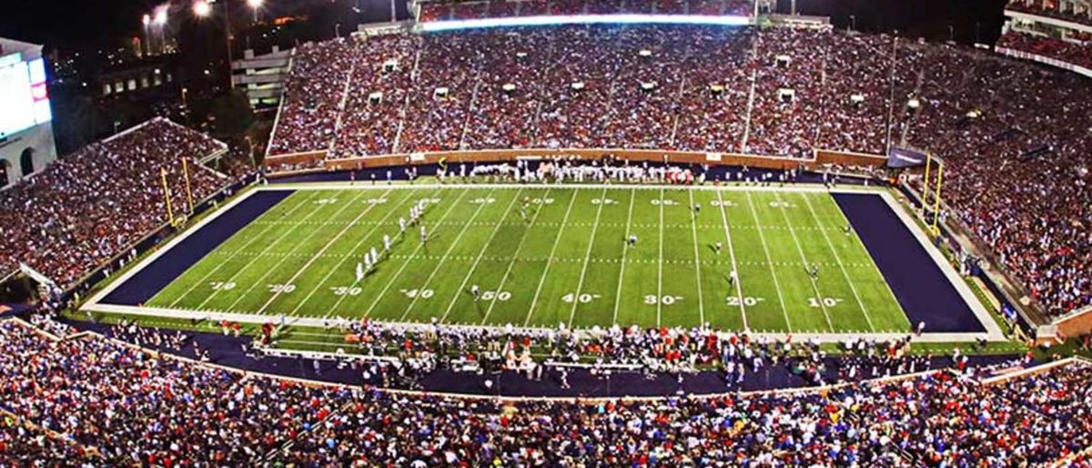 Ole Miss Rebels at Mississippi State Bulldogs Football at Davis Wade Stadium at Scott Field