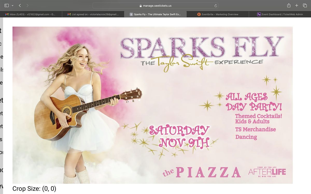 Sparks Fly - The Ultimate Taylor Swift Experience - ALL AGES