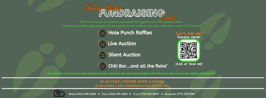 Farley Hicks Fundraiser Event!