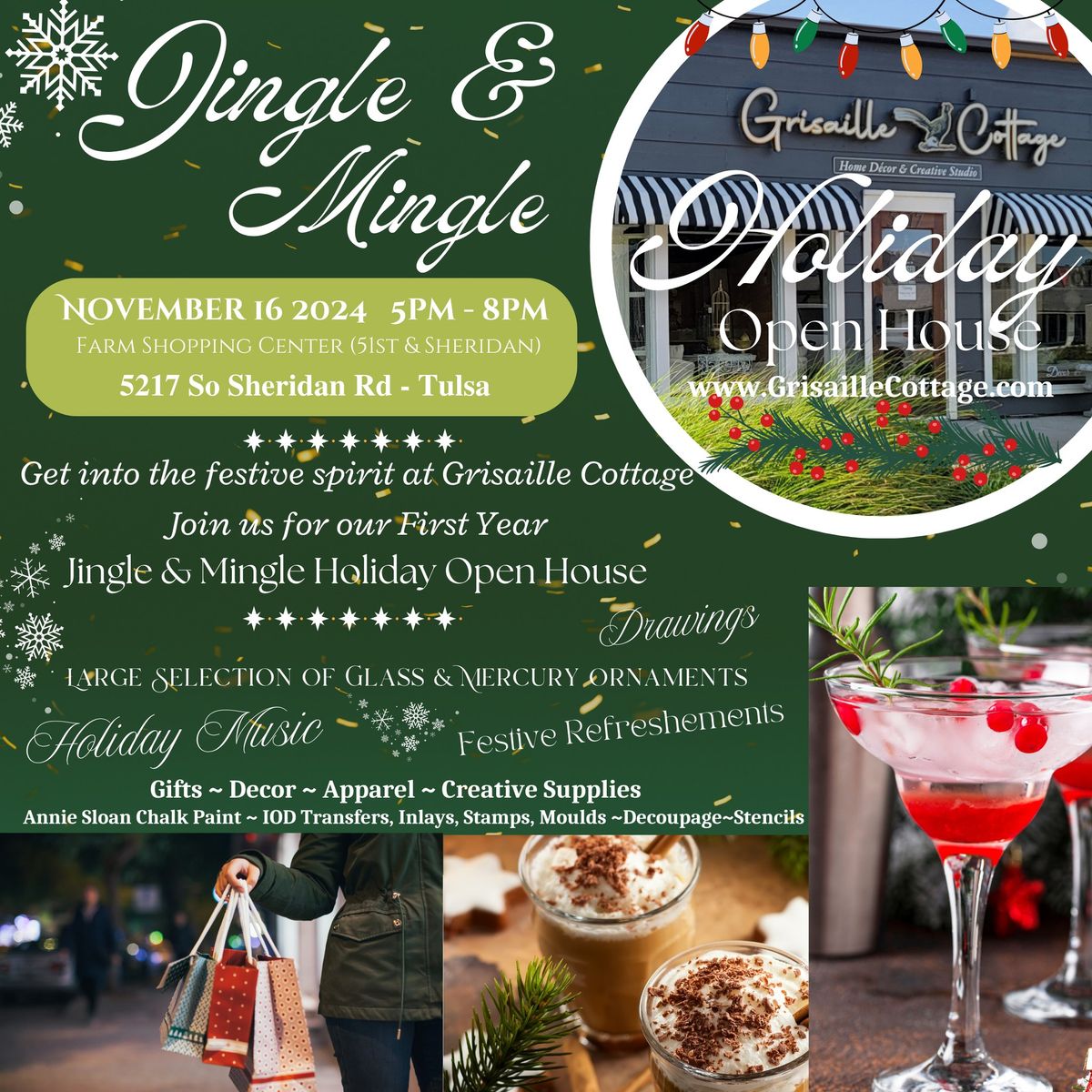 Holiday Open House - Grisaille Cottage, The FARM Shopping Center