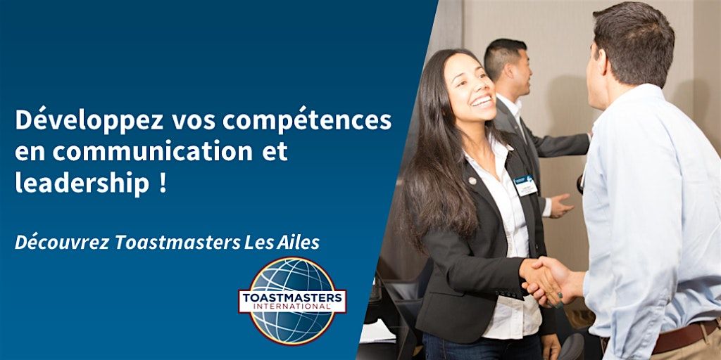 Soir\u00e9e prise de parole en public - Club Toastmasters Les Ailes