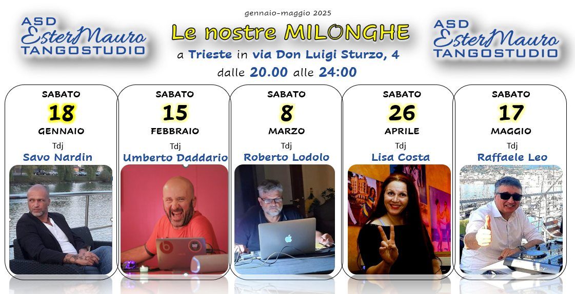 Le nostre milonghe 2025 - da Ester&Mauro