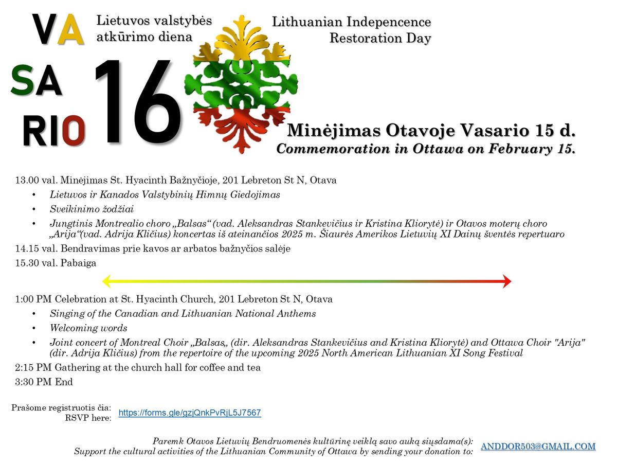 Vasario 16osios Minejimas \/ Lithuanian Independence Restoration 