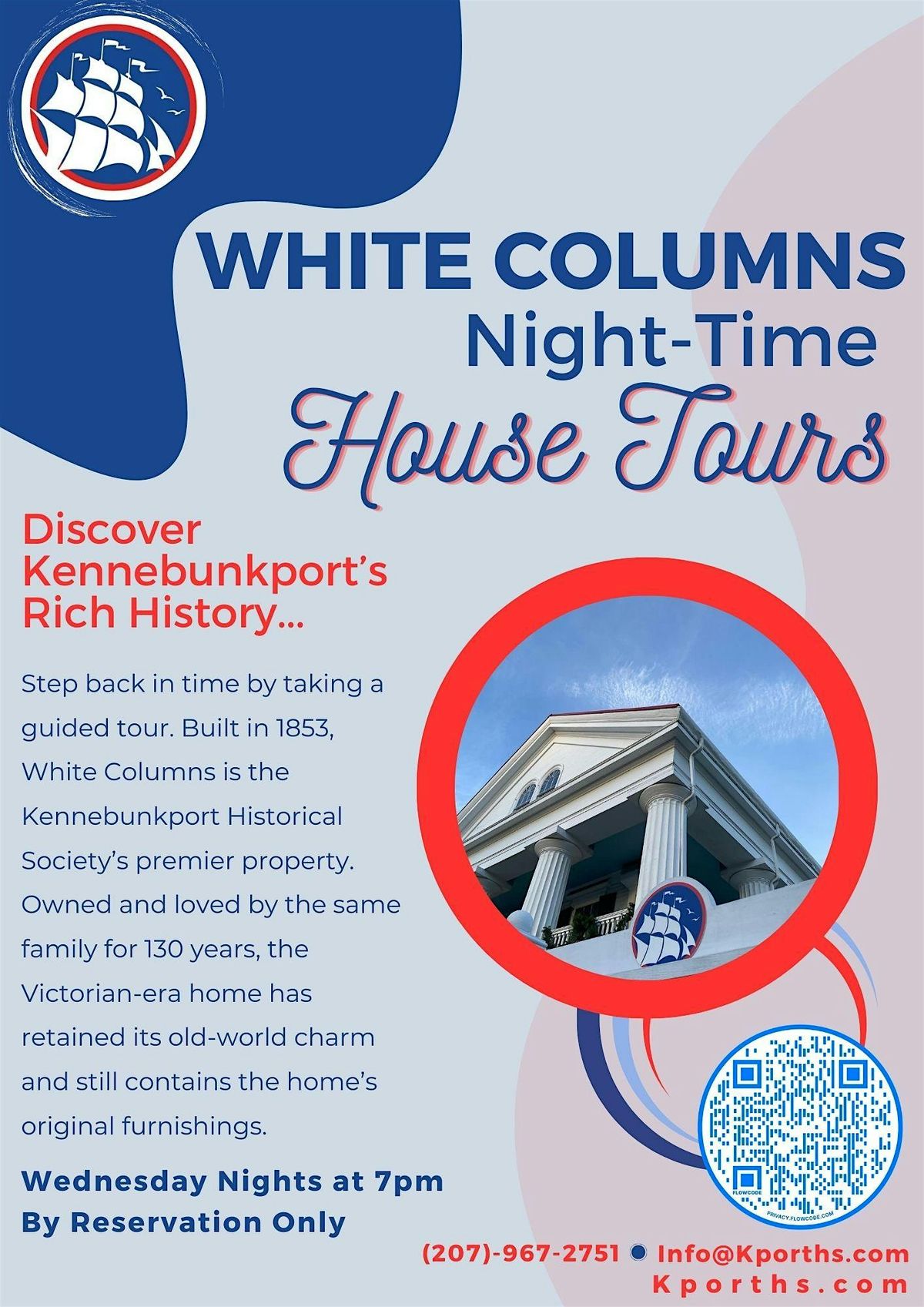 White Columns Evening House Tour