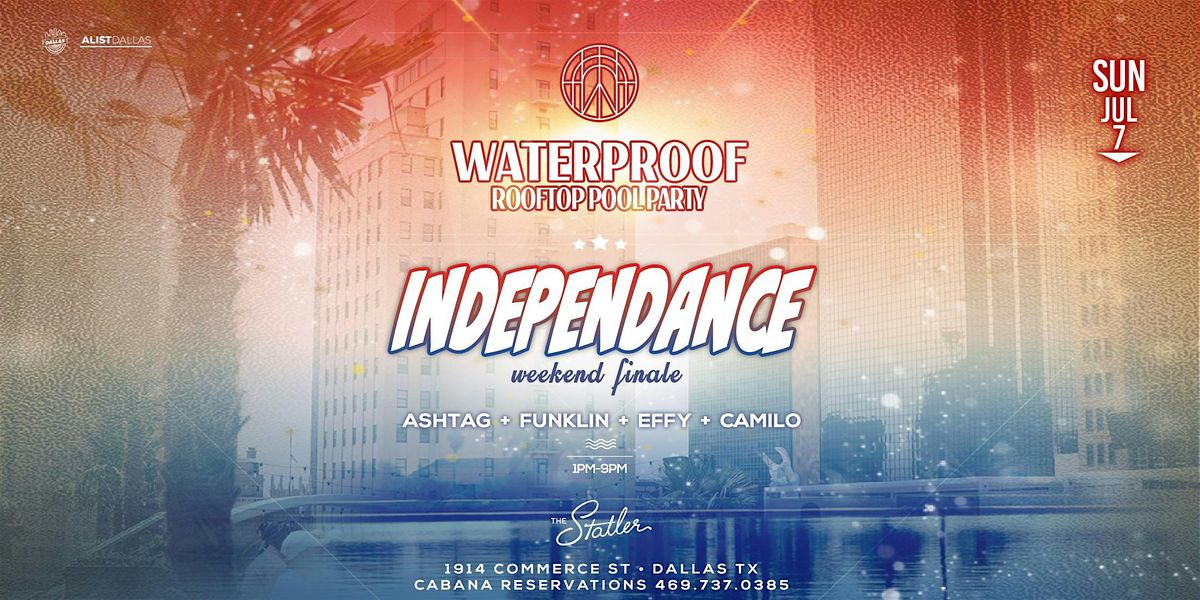 Independance Waterproof Rooftop Pool Party